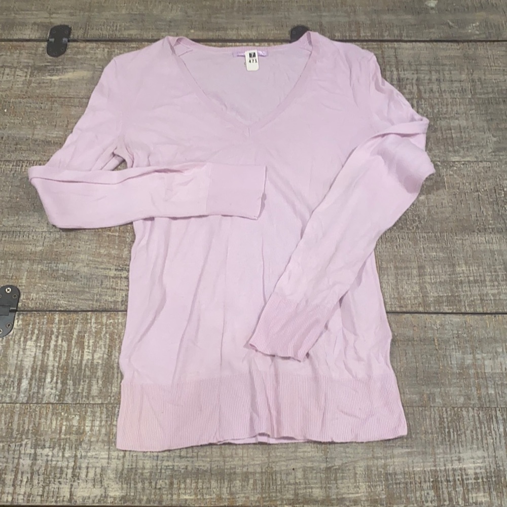 Gap V-Neck Purple Sweater